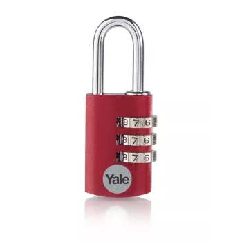 Lucchetto a combinazione Yale YE3CB/38/131/1/CO 38 mm rosso