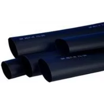 Guaina termorestringente a parete media con adesivo 3M MDT-A 120/40-B, 3:1, da 120 mm a 40 mm, 1 m, nero