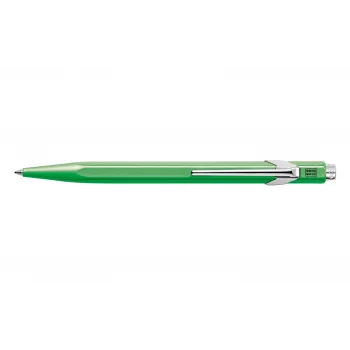 Penna a sfera Caran d'Ache 849 PopLine Fluo - corpo verde fluorescente, inchiostro blu medio 849.230