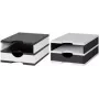 Styro 268-0102.0905S Portapenne da scrivania in polistirolo nero / bianco