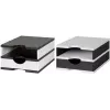 Styro 268-0102.0905S Portapenne da scrivania in polistirolo nero / bianco