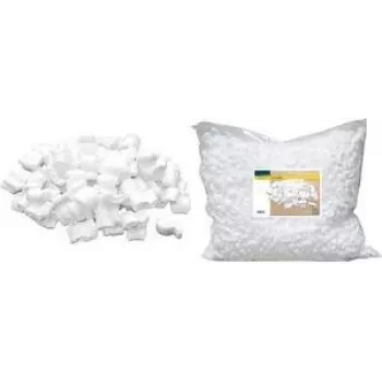 RAADHUIS Chip da imballaggio, sacchetto da 25 litri, materiale di riempimento in polistirolo bianco, chip a forma di S per oggetti fragili (RD-351205)