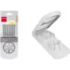 Metaltex tagliauova universale, plastica ABS, argento/bianco, 1 pezzo (204510014)
