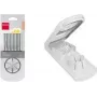 Metaltex tagliauova universale, plastica ABS, argento/bianco, 1 pezzo (204510014)