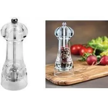 METALTEX Spice Line macina spezie 140 mm acrilico trasparente con metallo cromato 252814010