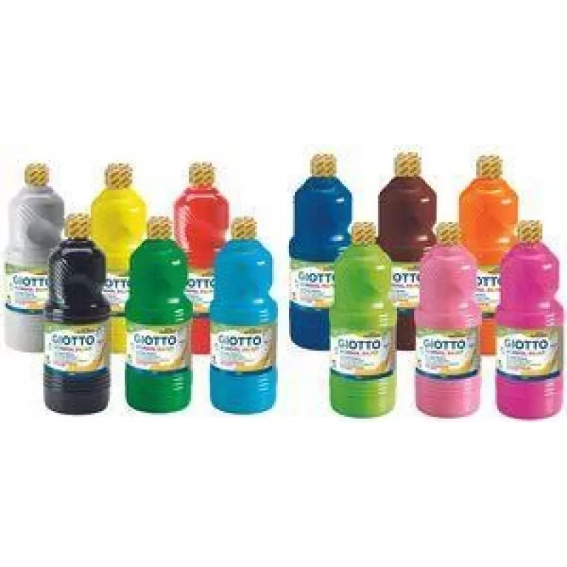 GIOTTO colore scolastico gouache, 1000 ml, colori assortiti, F53570000