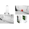 Bradas trituratore da giardino, 12 litri, bianco/antracite plastica, manico ergonomico, con controllo di dosaggio (WL-SE201)