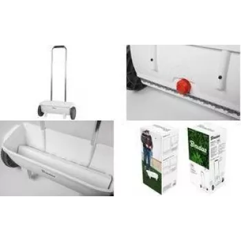 Bradas trituratore da giardino, 12 litri, bianco/antracite plastica, manico ergonomico, con controllo di dosaggio (WL-SE201)