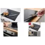 Metaltex tappetino protettivo per piano cottura a induzione 610 x 520 mm nero fibra di vetro con rivestimento in silicone 252495000