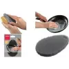 Metaltex spugna per pulizia in silicone, ovale, grigia, flessibile, 1 pz. 297615000