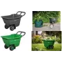 Bradas HANDY-GO carriola da giardino 90 L verde, portata 150 kg, vasca in plastica, telaio in acciaio, ruota pneumatica TQ-WB090GR