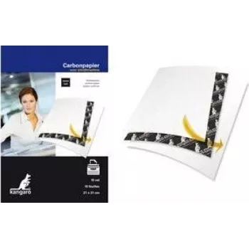 KANGARO carta carbone DIN A4+, 100 fogli, nera, 210 x 310 mm, per macchine da scrivere K-7800492