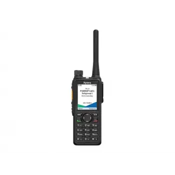 Hytera HP785G BT V1 VHF ricetrasmettitore portatile digitale/analogico con GPS, Bluetooth, batteria ricaricabile 2400mAh, caricabatterie da tavolo, antenna e clip da cintura