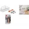 Metaltex Reflex Luxy Vacuum-Fix mensola da parete argento 1 livello 403329000