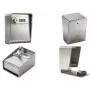 PAVO mini cassaforte portachiavi in acciaio inox per 1 chiave, argento, lucchetto a combinazione a 4 cifre 8025862