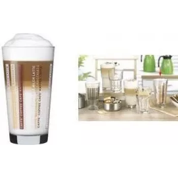Esmeyer LINES bicchiere Latte Macchiato 370 ml, set da 12, lavabile in lavastoviglie 410-865