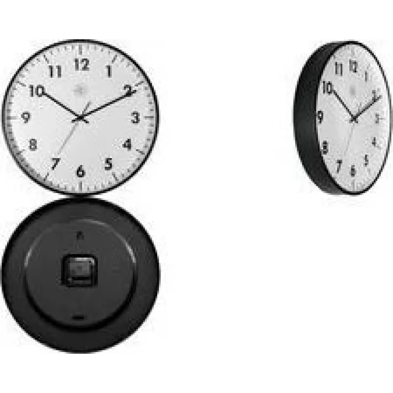 NEXTIME STIL orologio da parete al quarzo 400 mm quadrante bianco lancette nere 7317-V2