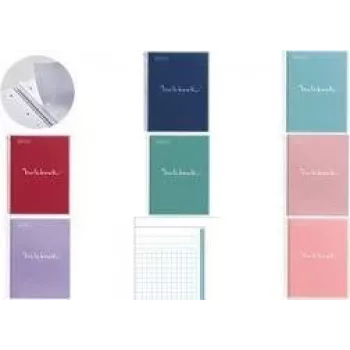 MIQUELRIUS College Block quaderno EMOTIONS, DIN A4, azzurro a quadretti, 80 fogli, 90 g/m², 1 pezzo MR46058