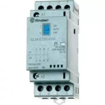 Finder 22.34.0.048.4720 contattore modulare, 4 poli, bobina 48 V AC, 25 A, 3NO+1NC, guida DIN