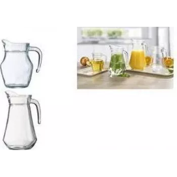 Esmeyer Arcoroc ARC brocca in vetro, 1,0 L, vetro temperato, senza coperchio, confezione da 6 (410-018)