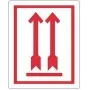 rillprint 76840 etichetta di avvertimento THIS SIDE UP! DO NOT TIP, permanente, bianco/rosso