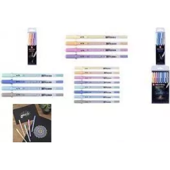 SAKURA Gelly Roll Moonlight Pastel Sunrise penna gel, verde fluorescente, linea 0,5 mm, rollerball POXPGBMOO4A