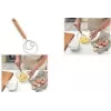 Metaltex Arizona frusta danese per impasti con manico in faggio, marrone/argento 238412000