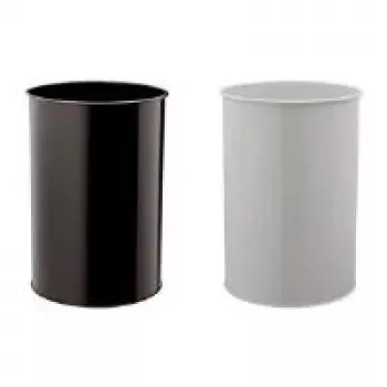 DURABLE cestino in metallo 30L rotondo nero 330301