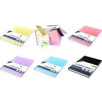 Kangaro K-5350 album da schizzo, 80 fogli, A4, carta giallo pastello, 100 g/m², senza acidi, copertina rigida