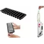 Metaltex stampo per ghiaccioli, silicone, 10 scomparti, 70 x 15 mm, nero 253538001