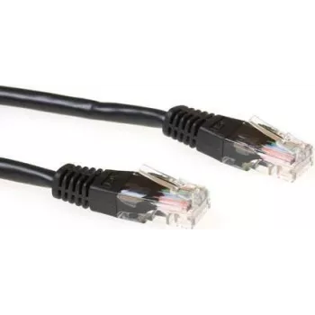 ACT IB9901 cavo di rete Cat6 U/UTP, 1m, nero