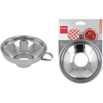 Metaltex imbuto in acciaio inox per marmellate con manico, lucido, diametro superiore 140 mm 257197010