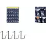 Kangaro organizer da parete per smartphone con 30 scomparti numerati, tessuto grigio, da parete (K-01501)