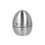 Metaltex timer meccanico per uova, a forma di uovo, acciaio inox, 60 minuti, argento 259221000