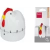 Metaltex Coccodè timer meccanico da cucina, design gallo, rosso, 60 minuti 259228014