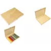 KANGARO K-830060 portapenne in legno, 280 x 200 x 30 mm, naturale