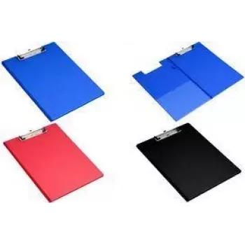 PAVO cartella con pinza A4 nero con rivestimento in PVC e pinza a leva 8013722