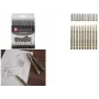 SAKURA Pigma Micron set di fineliner, 10 nero, spessori 0,15–0,70 mm, POXSDK10A