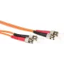 ACT 0,5m LSZH multimodale 62,5/125 OM1 cavo patch in fibra ottica duplex ST/ST (RL1000)