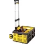Stanley SXWTD-509 carrello pieghevole e cesto pieghevole 25kg set, portata 60kg, alluminio, nero/giallo