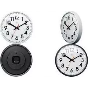 NEXTIME NXT orologio da parete al quarzo 260 mm quadrante bianco numeri neri cassa in plastica 7308WI