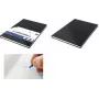 KANGARO K-5520 quaderno A4, 80 fogli, a righe, copertina rigida nera, 80 g/m²
