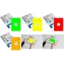 RILLPRINT B84212 etichette fluorescenti 70 x 37 mm rosse adesive per stampanti a getto d'inchiostro, laser, laser a colori 600 etichette