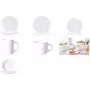 Esmeyer Arcoroc EVERYDAY piatto fondo, 225 mm, vetro temperato bianco, set da 6 (384-3101)