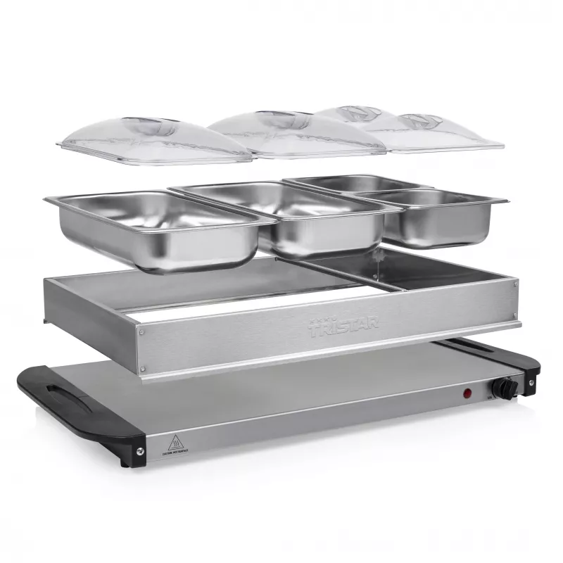 Tristar BP-6285 scaldavivande buffet, 300 W, acciaio inox
