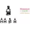 Trodat Professional 4.0 5430 timbro datario autoinchiostrante con buono per targhetta di testo personalizzata, 3 righe, 49x28 mm, nero 121362