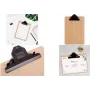 EUROPEL pinza per menu, DIN A4, verticale, bambù, clip nera - 1 pezzo (197012)
