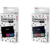 Trodat 9051 tampone multicolore, 3 colori nero/rosso/blu, 90 x 50 mm, inchiostro indelebile 204097
