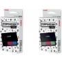 Trodat 9051 tampone multicolore, 3 colori nero/rosso/blu, 90 x 50 mm, inchiostro indelebile 204097