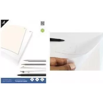 KANGARO K-770301 blocco carta da lucido DIN A3, 24 fogli 80 g/m² + 1 foglio di carta millimetrata